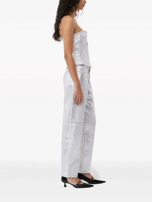 GANNI - Flats con tira trasera y detalle de moño