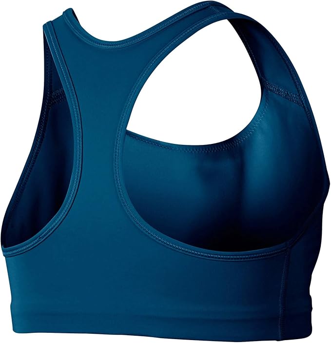 Nike Swoosh Bv3636-432 - Sujetador deportivo para mujer, Azul valeriano/Negro, XS