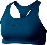 Nike Swoosh Bv3636-432 - Sujetador deportivo para mujer, Azul valeriano/Negro, XS