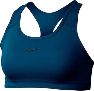 Nike Swoosh Bv3636-432 - Sujetador deportivo para mujer, Azul valeriano/Negro, XS