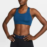 Nike Swoosh Bv3636-432 - Sujetador deportivo para mujer, Azul valeriano/Negro, XS