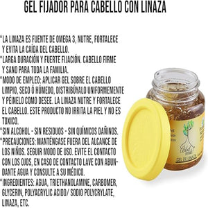 Gel fijador de cabello a base de Linaza Árbol Verde - 250 gr