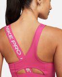 Nike Pro Swoosh - Bra deportivo asimétrico de media sujeción para mujer