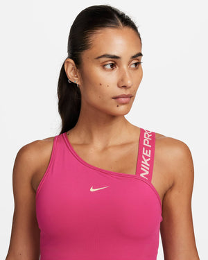 Nike Pro Swoosh - Bra deportivo asimétrico de media sujeción para mujer