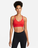 Nike Indy - Bra deportivo de baja sujeción acolchado con cuello en V para mujer